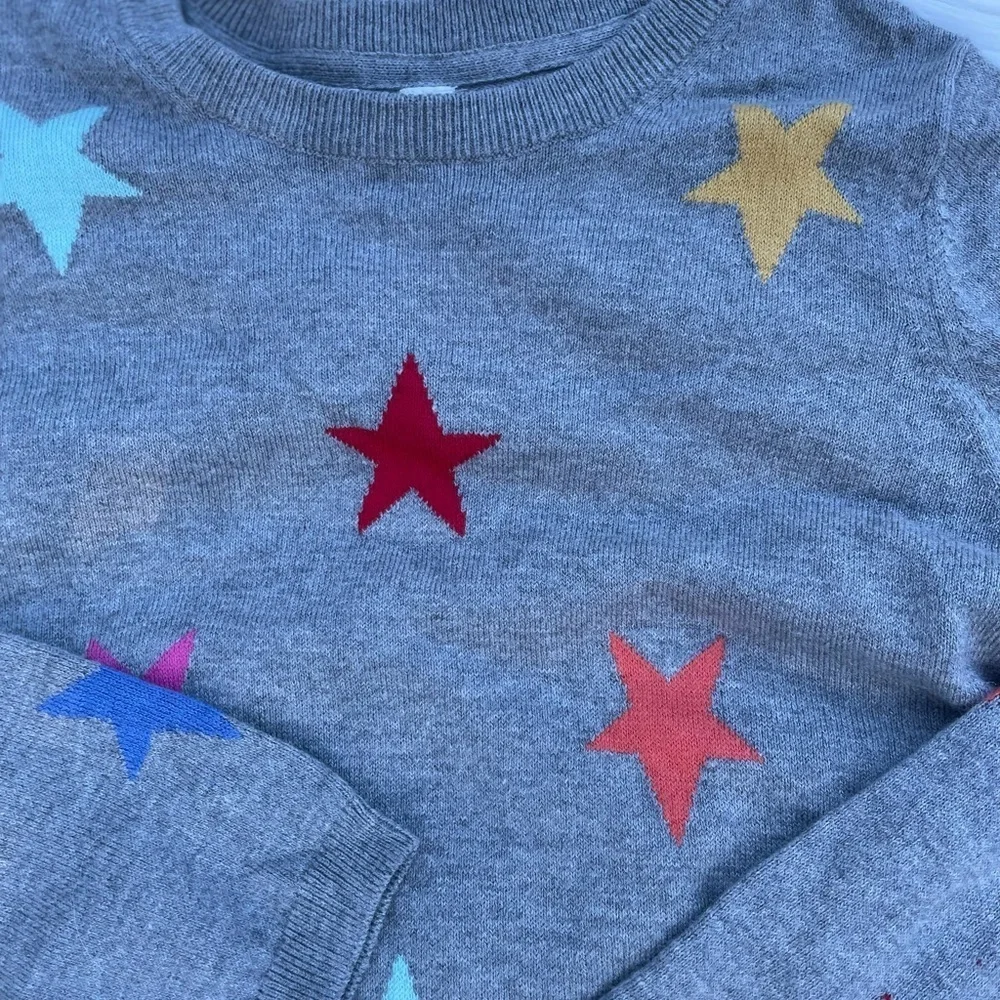 NWT - Gap Kids Girls Drop Waist Star Sweater Dress w Full Skirt - Size L (10)